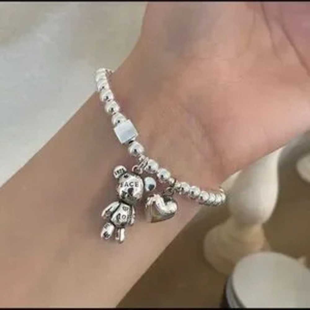 Cute Bear 925 Sterling Silver Bracelet